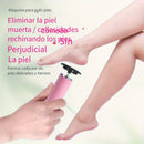 Exfoliador Eléctrico de Pies Compacto con USB - Eliminador de Cutículas Beige Suave para Uso en Casa y Salones de Belleza