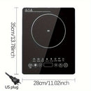 Encimera de Inducción Portátil con Panel Táctil de Cristal , Quemadores Eléctricos para Cocinar, Estufa Portátil, Placas Calientes para Cocina, Encendedor Único