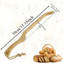 Cortador de Pan Ergonómico de Madera con Hoja de Acero Inoxidable Dentada - Filo Afilado y Duradero para Mazas, Bagels y Panes - Herramienta de Cocina Multifuncional, Regalo Ideal para Aficionados a la Repostería