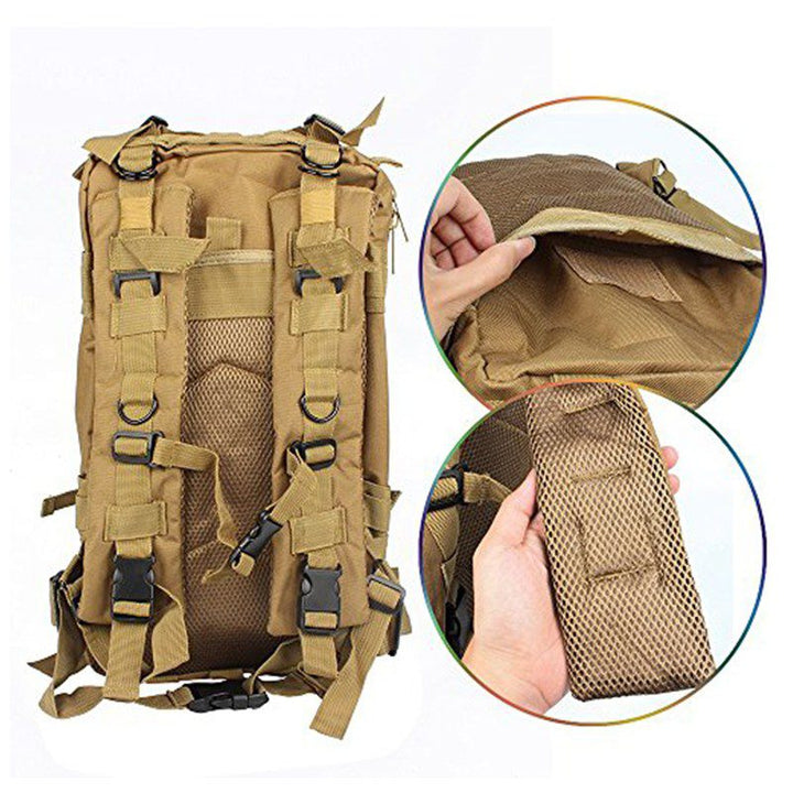 Morral Militar 36L Maletín Táctico Asalto Camuflado Impermeable Ref. 3P
