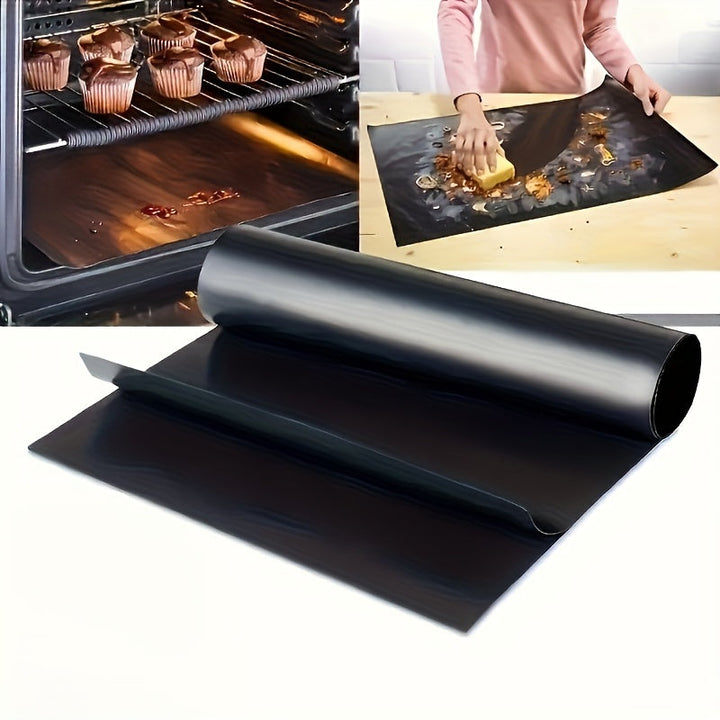1 Alfombrilla Reutilizable para Horno - Forro Resistente al Calor para Tostadoras, Hornos de Gas y Eléctricas, Parrillas y Cocina al Aire Libre - Ideal para Barbacoas