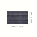 Alfombra de Entrada Antideslizante a Rayas Duradera para Exteriores Fácil de Limpiar y Cortar al Tamaño Diseño de Siete Rayas, Tapete para Balcón y Pasillo, Alfombrilla de Cocina, Regalo de Año Nuevo