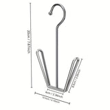 Conjunto de 3 Piezas de Estante para Secar Zapatos en Forma de U de Acero Inoxidable - A Prueba de Viento, Secado Rápido, Ahorro de Espacio con Ganchos Montados en la Pared para Uso Exterior e Interior, Ventilación Vertical para Secado, Estante de Secado