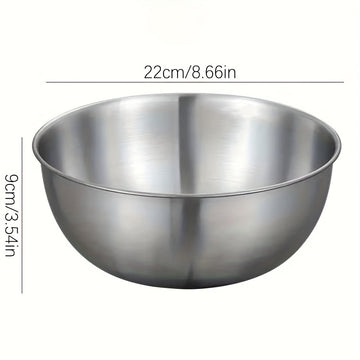 3 piezas, utensilios de cocina, accesorios para servir, tazones de acero inoxidable duraderos, cuencos para ensaladas, fáciles de preparar y guardar