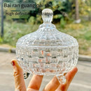 Tarro de Azúcar Elegante con Tapa de Bambú y Vidrio - Almacenamiento Transparente para Dulces, Aperitivos y Té - Solo Lavado a Mano, Organizador de Cocina Reutilizable