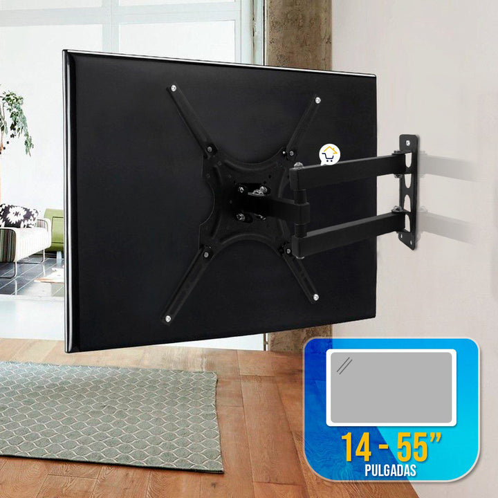 Soporte Para TV Ajustable Lcd Led Plasma Desde 14" A 55" Pulgadas RF: 117B-2
