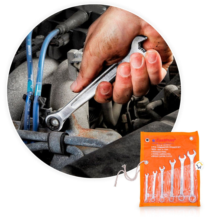 Juego De Llaves Mixtas 6-17mm Doble Cabeza 6 Piezas Herramientas SEL6P