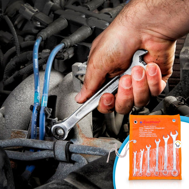 Juego De Llaves Mixtas 6-17mm Doble Cabeza 6 Piezas Herramientas SEL6P