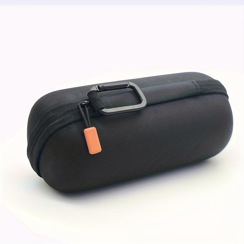 1 Pieza para for jbl Flip 3/4/5/6, Estuche de Altavoz de EVA - Bolsa de Transporte Protectora Resistente a Golpes con Asa, Bolsa de Almacenamiento Portátil para Exteriores, Negro, Cierre con Cremallera Seguro, Material de EVA Duradero, Estuche de Almacen