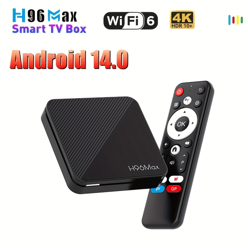 Huawei H96 MAX H313 Smart TV Box Android 14 Reproductor Multimedia con 4K@60fps, LAN de 100m, WiFi6, BT5.0, Asistente de Google,