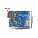 Placa de Expansión de Red Ethernet con Ranura para Tarjeta SD - Compatible con las Placas de Desarrollo Mega y Uno, Ideal para Proyectos de Red en Arduino W5100
