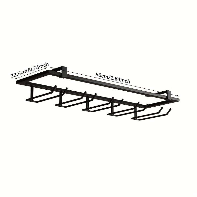 1 pieza de soporte para botellas colgante dorado y blanco en metal, organizador sin taladros para vinos, diseño ahorrador de espacio, ideal para cocinas modernas