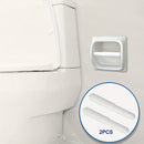 2 Piezas, Rodillo De Soporte De Papel Higiénico, Reemplazo De Varilla De Papel Higiénico Ajustable Blanco Con Resorte, Diseño De Plástico Duradero