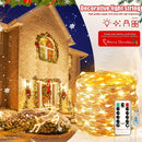 1pieza Árbol de Navidad y Luces de Hadas con Alimentación USB, 8 Modos, Control Remoto, Clasificación IP44 - Ideal para Hogar, Boda, Fiesta, Cumpleaños, Decoraciones de Halloween, Acento de Sala Festivo|Acento de Sala Festivo|Luces LED Duraderas, Decorac