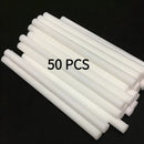 50 piezas de filtros de repuesto para humidificador - Material PET blanco, fácil instalación, ideal para cuidado del aire en el hogar, diseño centrado en el usuario, no requiere electricidad, humidificador de aire, varillas uniformes, textura suave