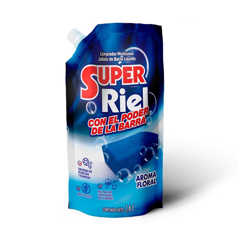 JABON LIQ SUPER RIEL 1600ML DP AROMA FL