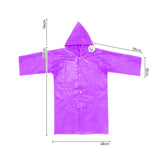 Impermeable Capucha Niños Abrigo Protección Lluvia TY875