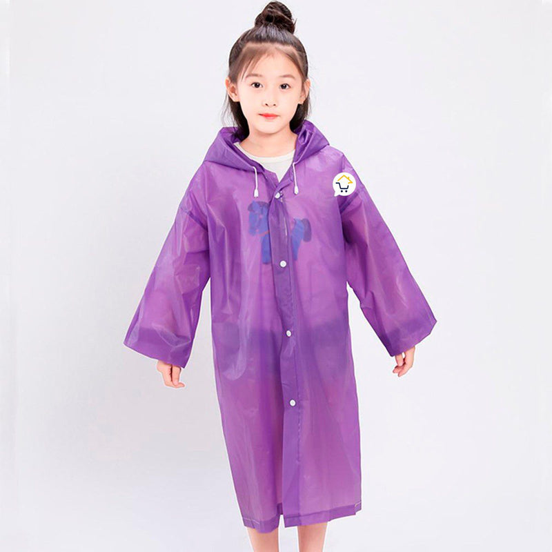 Impermeable Capucha Niños Abrigo Protección Lluvia TY875
