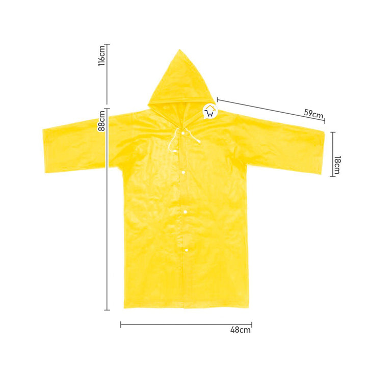 Impermeable Capucha Niños Abrigo Protección Lluvia TY875
