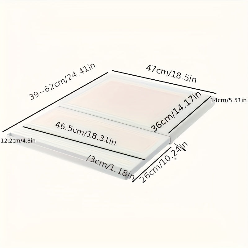 Organizador de Almacenamiento para Microondas y Horno Montado en Encimera con Estante Extraíble - Estantería Contemporánea para Cocina, Ollas, Sartenes, Utensilios - Diseño Duradero Ahorra Espacio, Fácil Ensamblaje, Soporte para Utensilios, Construcción