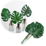 Plantas Artificiales Hojas Pequeñas X20 Decoración Tropical Fiestas 6292