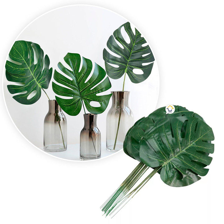 Plantas Artificiales Hojas Pequeñas X20 Decoración Tropical Fiestas 6292