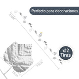 Enredadera Decorativa X12 Metálica Follaje Artificial Decoración Hogar Jardín HG04