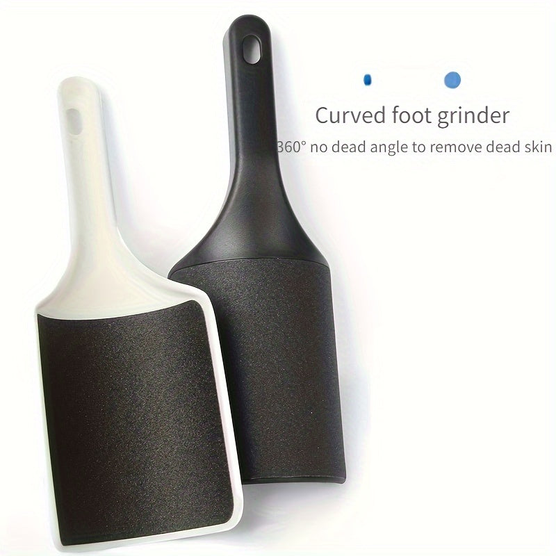Limpia callosidades para pies de 360° con ajuste ergonómico - Lija de pie curva de plástico, inodora, herramienta de exfoliación manual - Pala de pedicura segura y eficiente para eliminar piel muerta y callosidades sin baterías