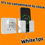 Estante de Almacenamiento Moderno de Fácil Instalación para Cocina con Soporte para Teléfono - Plástico Elegante, Sin Tubos Metálicos, Perfecto para Organizar Esenciales, Estantes