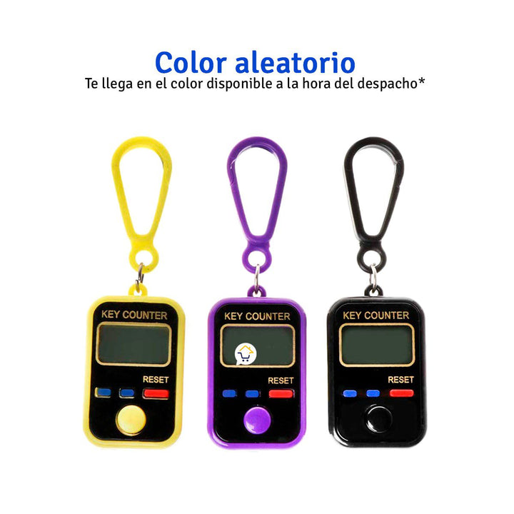 Contador De Personas 6 Dígitos Electrónico Clicker Llavero 215007