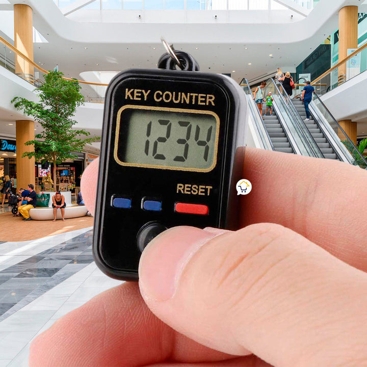 Contador De Personas 6 Dígitos Electrónico Clicker Llavero 215007