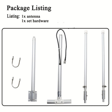 Antena de Radio FM/HD de Largo Alcance para Exteriores 88-108MHz - Poste Ajustable de Aleación de Aluminio, Conector PL259 Macho, Entrada Máxima de 150W, VSWR <1.3 para Receptores Onkyo Yamaha Marantz - Recepción Mejorada del Señal, Instalación Fácil, An