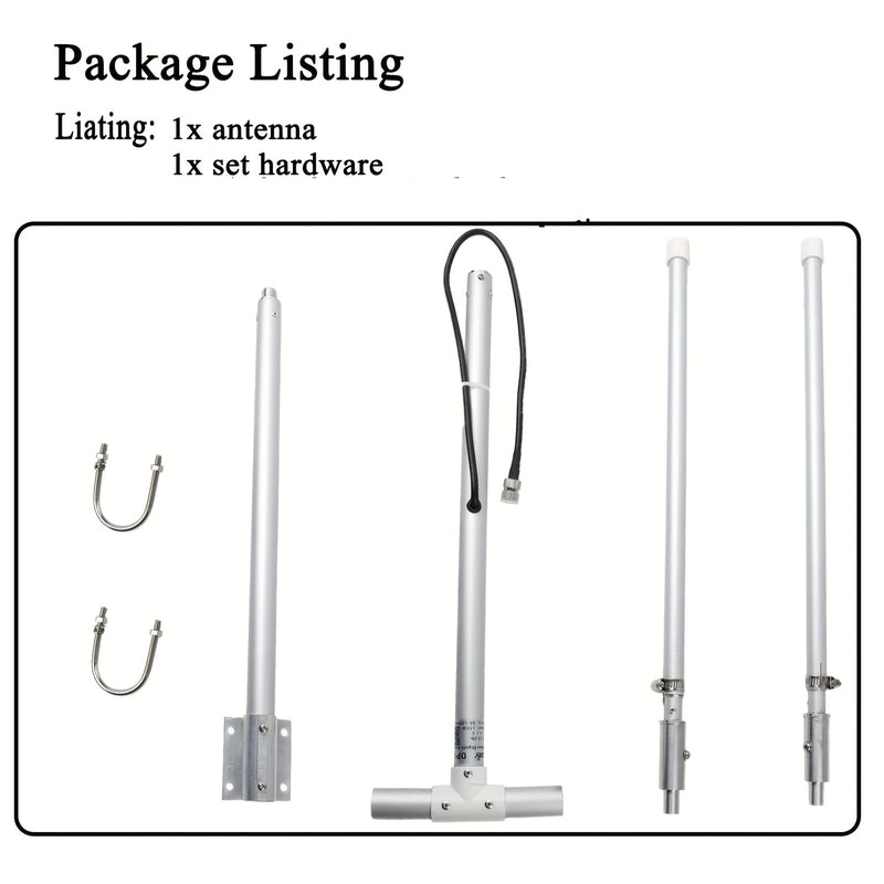 Antena de Radio FM/HD de Largo Alcance para Exteriores 88-108MHz - Poste Ajustable de Aleación de Aluminio, Conector PL259 Macho, Entrada Máxima de 150W, VSWR <1.3 para Receptores Onkyo Yamaha Marantz - Recepción Mejorada del Señal, Instalación Fácil, An