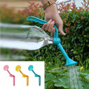 Rociador de regadera portátil ergonómico con boquilla azul de plástico y mango ergonómico - Distribución uniforme para suculentas, hierbas, bonsái - Jardín, patio, oficina, regaderas para plantas, herramienta de riego para jardín, diseño amigable para el