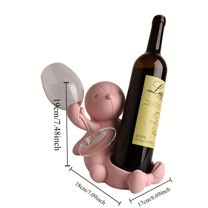 Estantería de Vino Chic Rabbit - Decoración Elegante para el Hogar en Sala de Estar, Cocina y Comedor - Regalo Perfecto para Inauguración de Casa