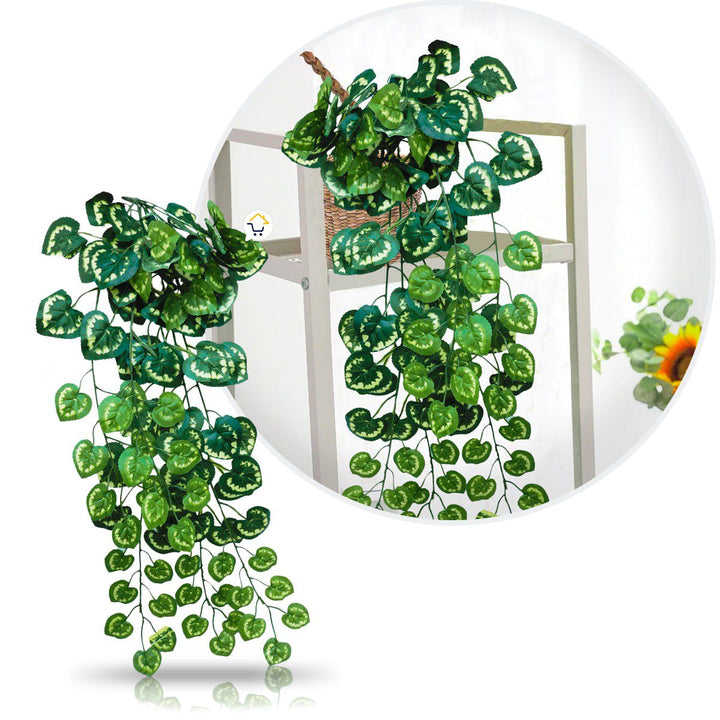 Planta Artificial Follaje Colgante Enredadera Hojas Corazón 107HT