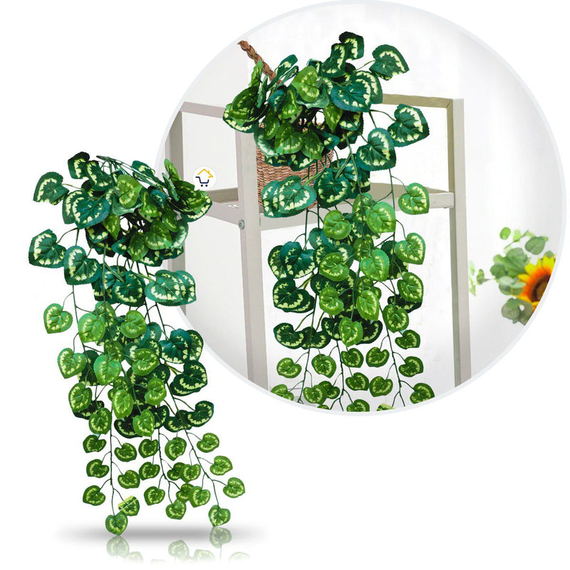 Planta Artificial Follaje Colgante Enredadera Hojas Corazón 107HT