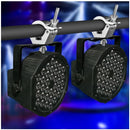 Abrazadera de Acoplamiento Giratoria para Truss de Iluminación DJ para Tubo Doble de 30mm-35mm, Abrazadera de Tubo de Doble Cabeza de Liberación Rápida con Anillos de Compensación, Aluminio - Ideal para Equipos de Iluminación y Escenario