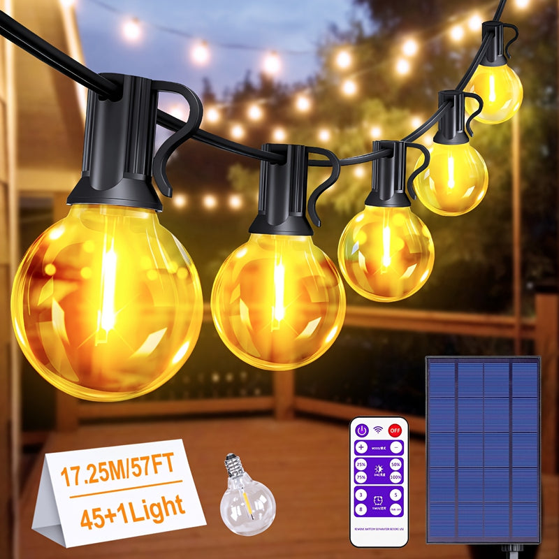 Luces solares G40, 17.25 m, 46 luces