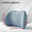 Juego de 2 Almohadas Ergonómicas para Soporte del Cuello y Lomos en el Asiento del Coche - Soporte Cervical de Esponja Ajustable con Almohada de Respaldo para Viajes Largos - Accesorios Cómodos para Viajar, Reduce la Incomodidad, Fibra de Poliéster Tejid