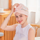 Toalla de Microfibra para el Cabello con Diseño de Dibujos Animados - Material Suave de Vellón Coral, Diseño Seguro de Asa Única, Gorro de Baño para Secar Cabello Mojado, Accesorio Ideal para Baños en Autocaravanas