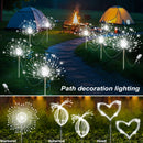 Conjunto de 4 Luces Solares para Jardín Exterior, Lámpara de Medusa con 8 Modos de Iluminación, Regalos de Decoración para Ramadán y San Valentín, Luz LED de Ambiente Romántico, Adecuada para Fiestas al Aire Libre, Bodas, Camping, Cafeterías, Luz Exterio
