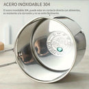 Freidora de Acero Inoxidable Resistente con Filtro Integrado - Freidora Comercial y Doméstica, Tapa de Gran Apertura, Diseño Fácil de Limpiar - Sin Necesidad de Electricidad, Ideal para Papas Fritas, Pollo, Pescado - Aparato Compacto que Ahorra Espacio e