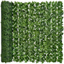 1 Rollo de Vidrio Artificial de Hiedra - Panel de Pared de Verde Falso para Jardín al Aire Libre, Decoración del Hogar y la Habitación | Perfecto para Navidad y Espacios Estéticos, Material Plástico Duradero, No se Necesita Electricidad, Pantalla de Priv