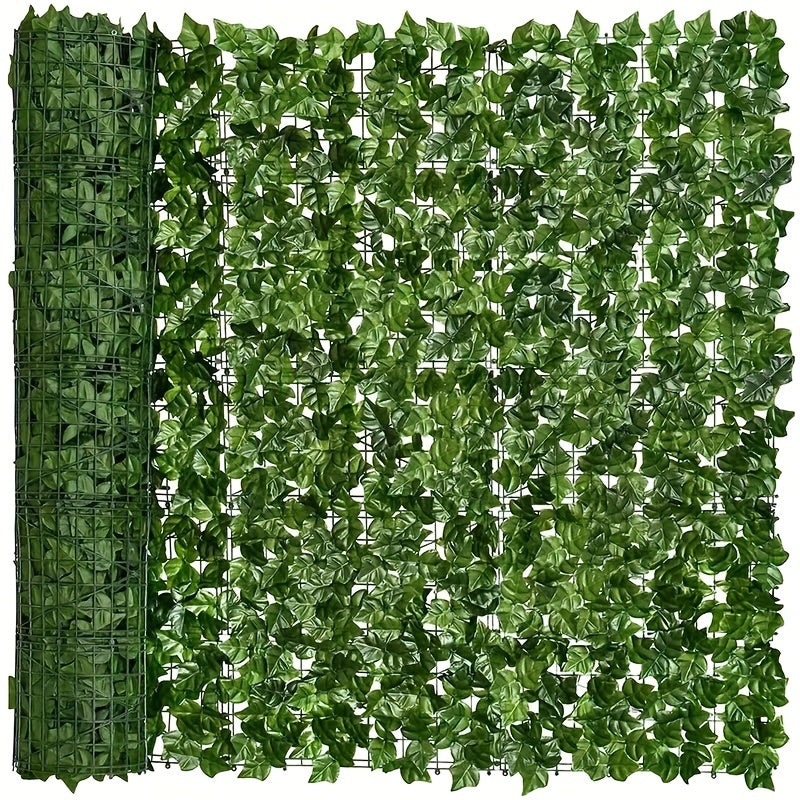 1 Rollo de Hiedra Artificial para Pantalla de Privacidad - Panel de Pared de Vegetación Falsa para Jardín Exterior, Decoración del Hogar y Habitaciones | Perfecto para Navidad y Espacios Estéticos
