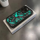 Funda de teléfono cómica de grafiti oscuro compatible con Iphone 16, 15, 14, 13, 12, 11 Pro Max, Mini, XR, XS, X, 7, 8 Plus, con un respaldo de TPU suave para protección contra caídas.