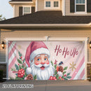 Banner de puerta 2D, 1 unidad, decoración navideña Santa Rosa, poliéster, ideal para regreso a clases, fiesta hawaiana, Halloween, fondo decorativo para habitaciones y jardín exterior