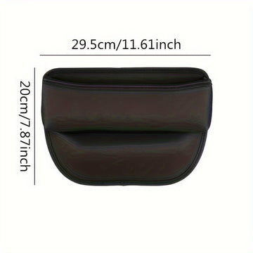 Caja Organizadora De Cuero Para Asiento De Coche, Bolsillo Multifuncional Con Hendidura Para Asiento Del Conductor, Soporte De Almacenamiento, Accesorios Interiores, 1 Ud.
