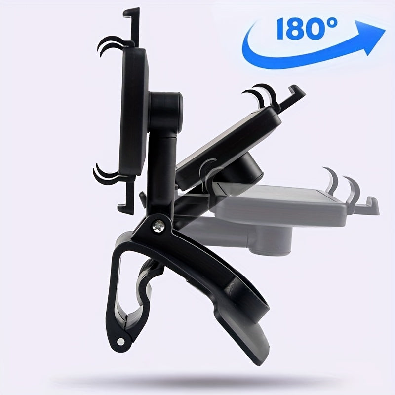 Soporte universal para teléfono de coche con tablero ABS con soporte de navegación GPS, montaje con clip para parasol para vehículo