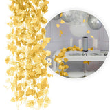 Enredadera Decorativa X12 Metálica Follaje Artificial Decoración Hogar Jardín HG04